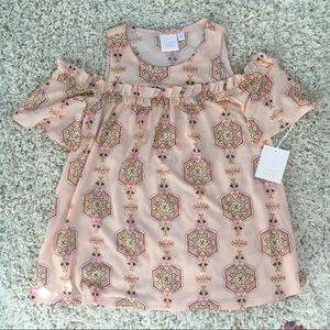 LC Lauren Conrad cold shoulder flowy top